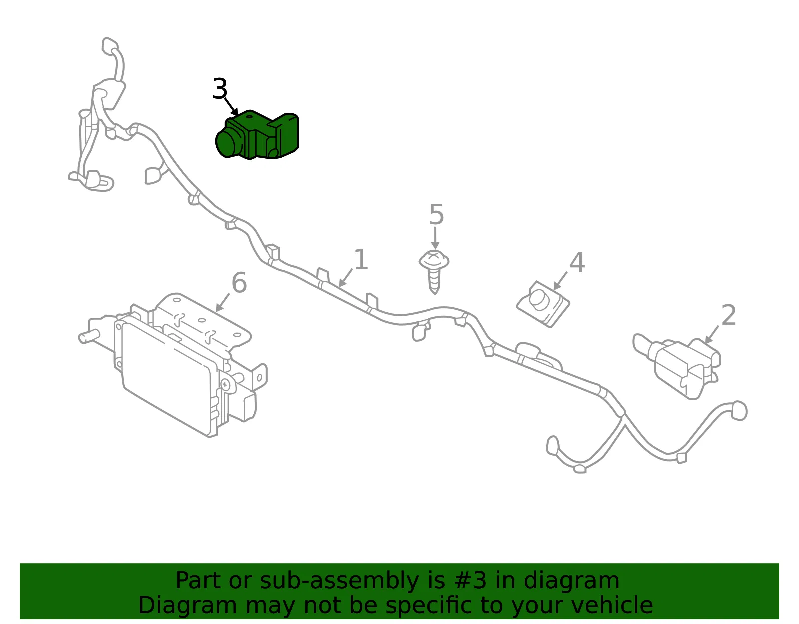 Park Sensor - Kia (95720-D3000A3R) - view 2