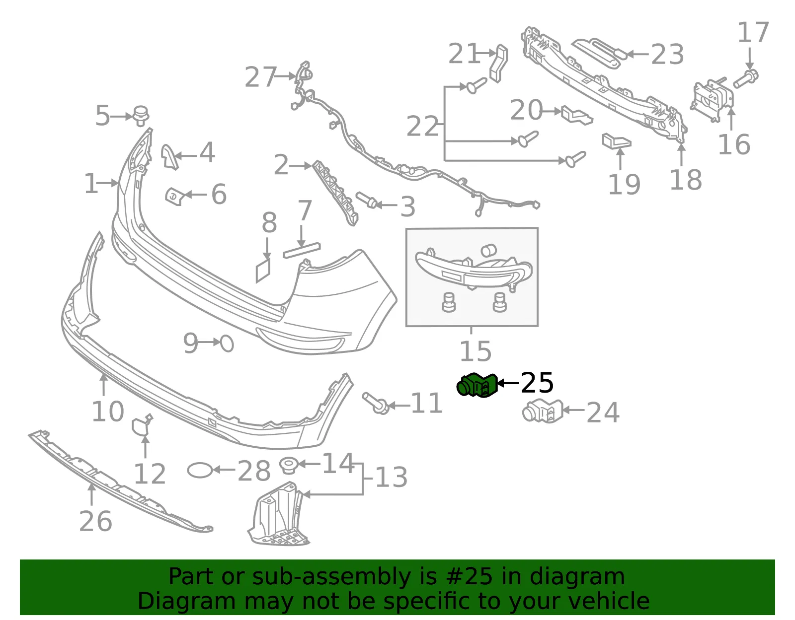Park Sensor - Kia (95720-D3000E6S) - view 2