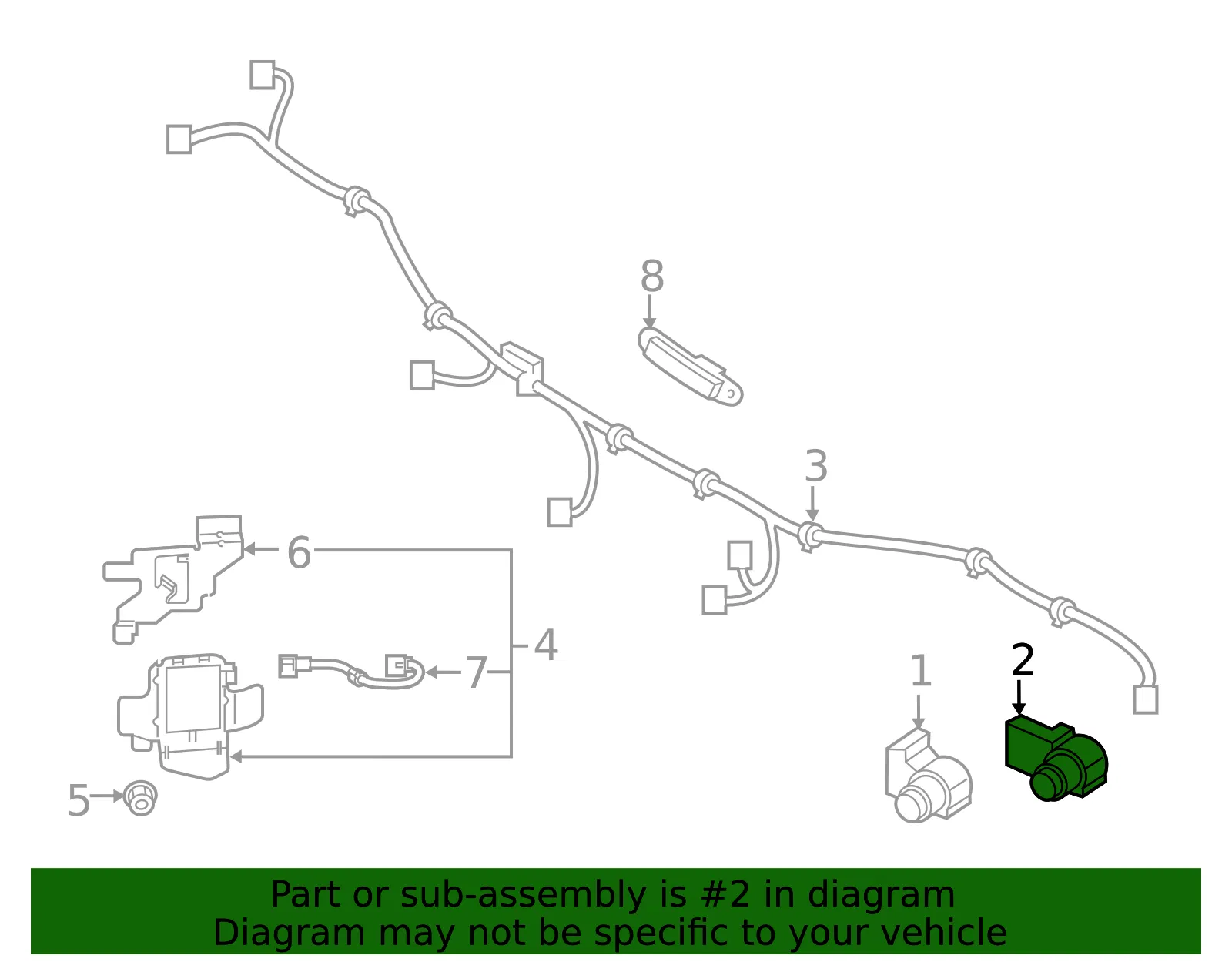 Park Sensor - Kia (95720-J5300C4S) - view 2