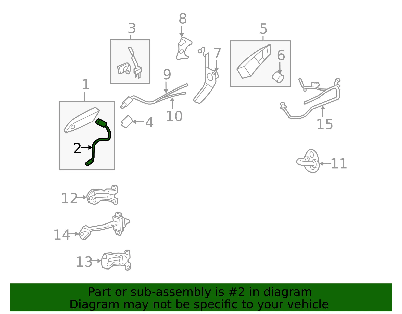 Lock Switch - Kia (95762-2G000) - view 2