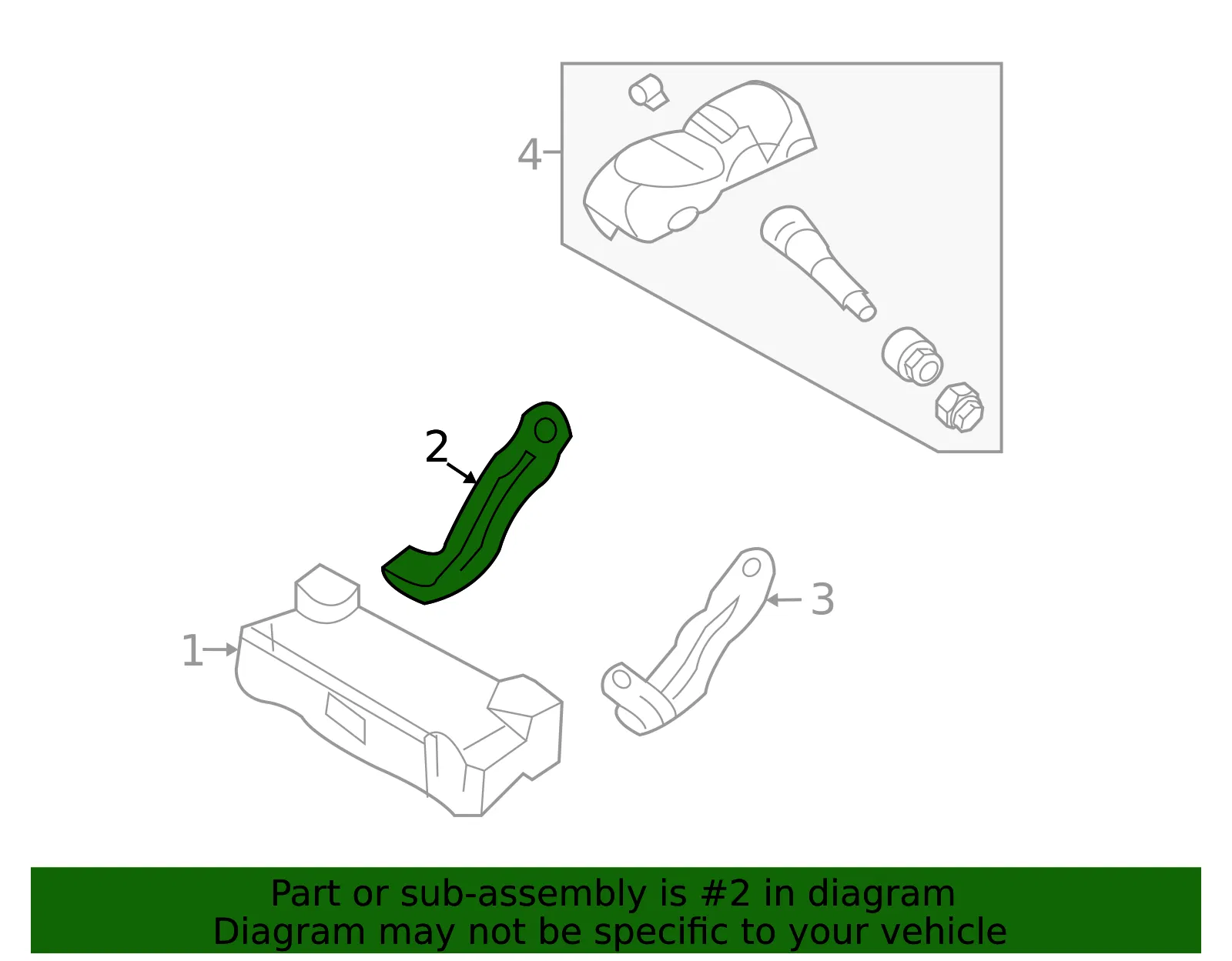 Module Bracket - Passenger Side (RH) - Kia (95800-1F010) - view 2