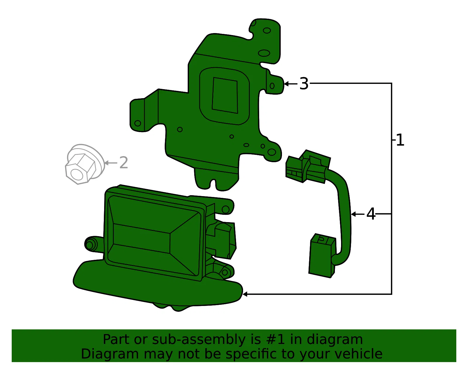 Sensor Kit - Driver's Side (LH) - Kia (95811-C6501) - view 3