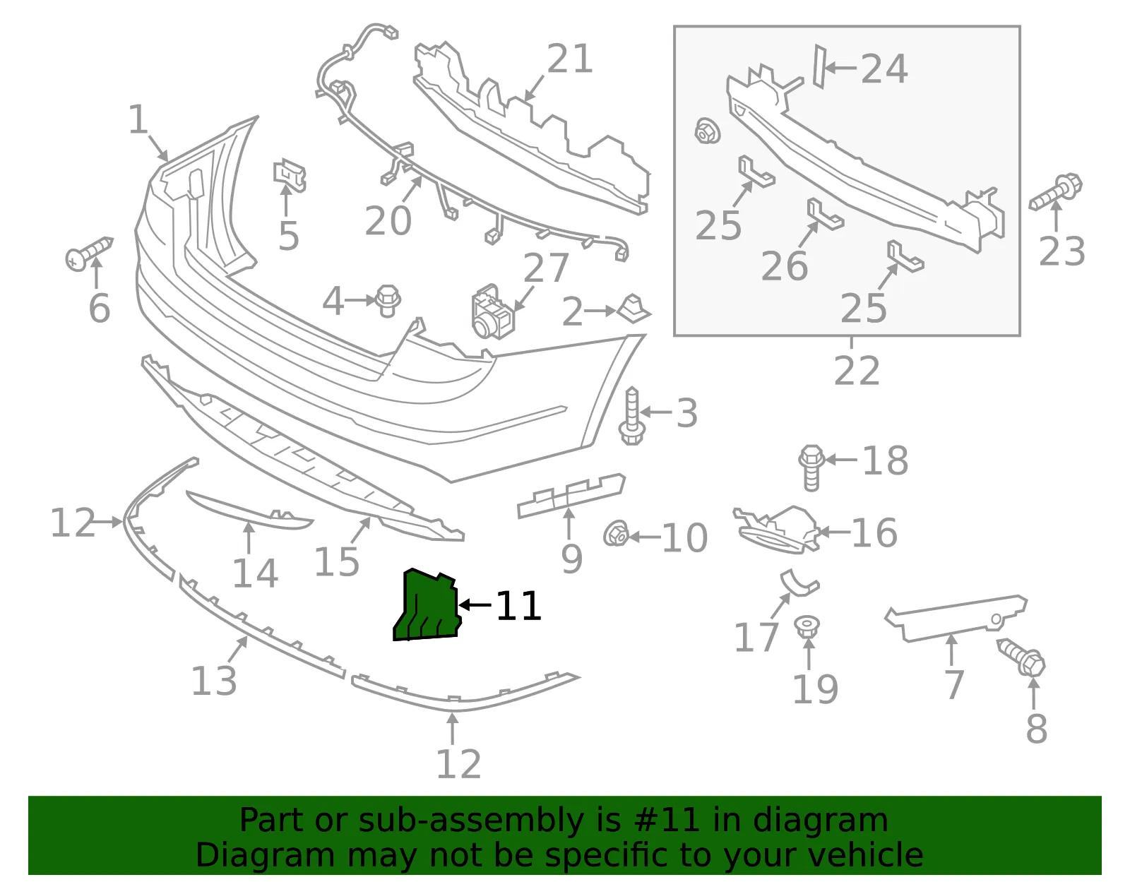 Sensor - Driver's Side (LH) - Kia (95811-E8000) - view 2