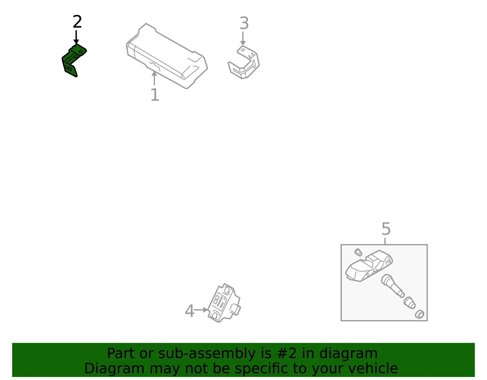 Module Bracket - Passenger Side (RH) - Kia (95820-3F100) - view 2