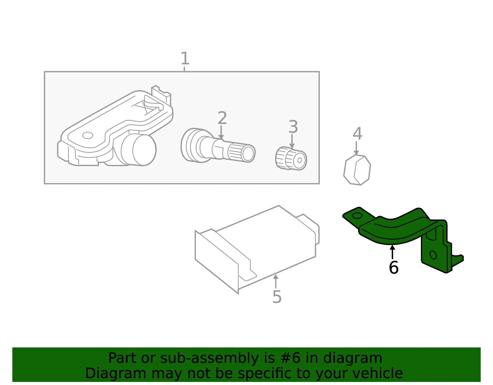 Control Module Bracket - Kia (95820-A7010) - view 2