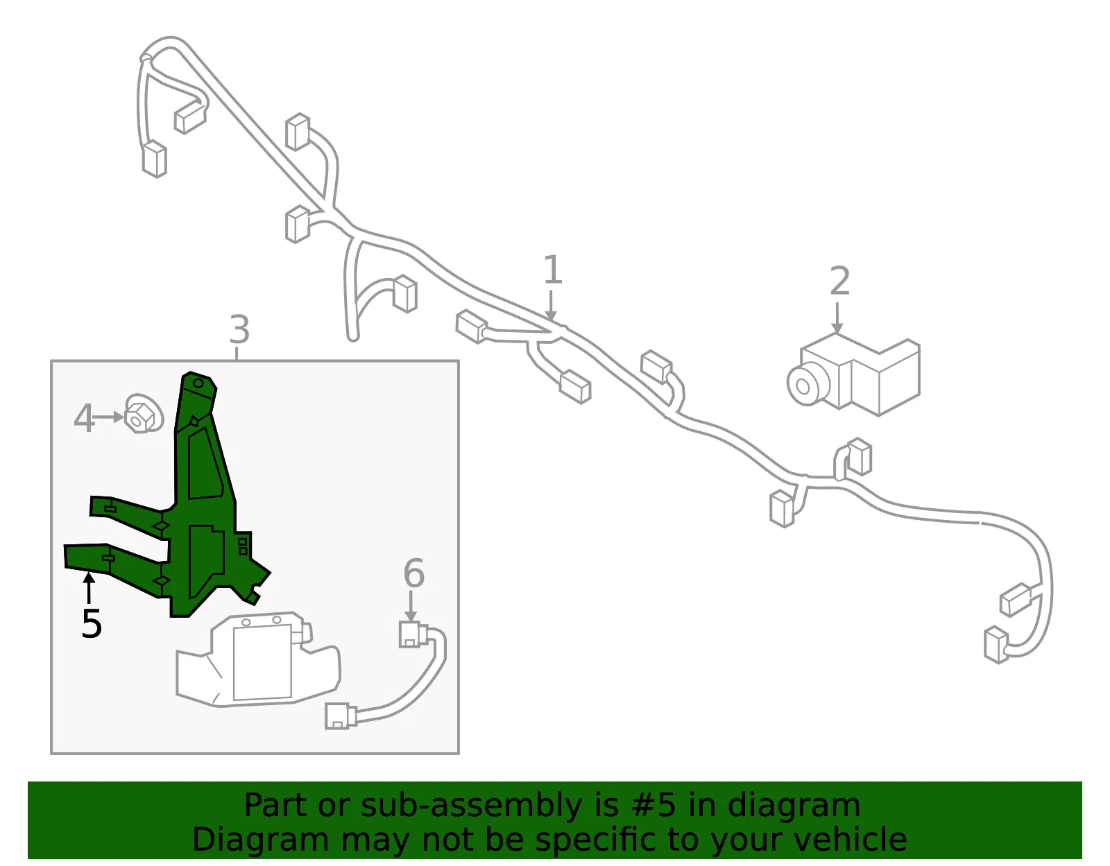 Radar Sensor Bracket - Passenger Side (RH) - Kia (95822-G5000) - view 2