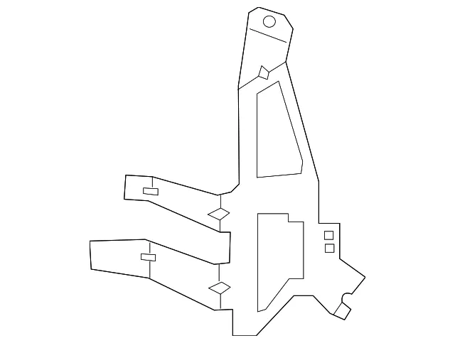 Radar Sensor Bracket - Passenger Side (RH) - Kia (95833-Q4000)
