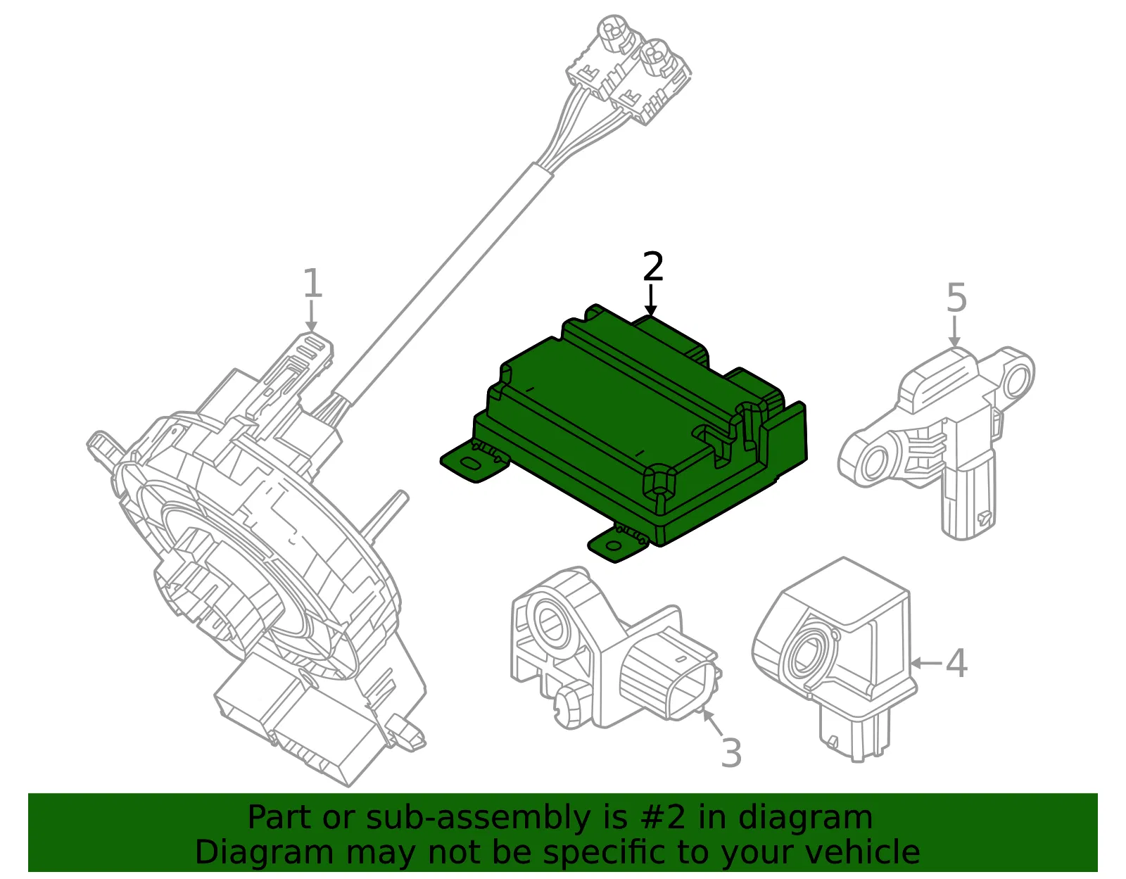 Air Bag Module - Kia (95910-AO200) - view 2