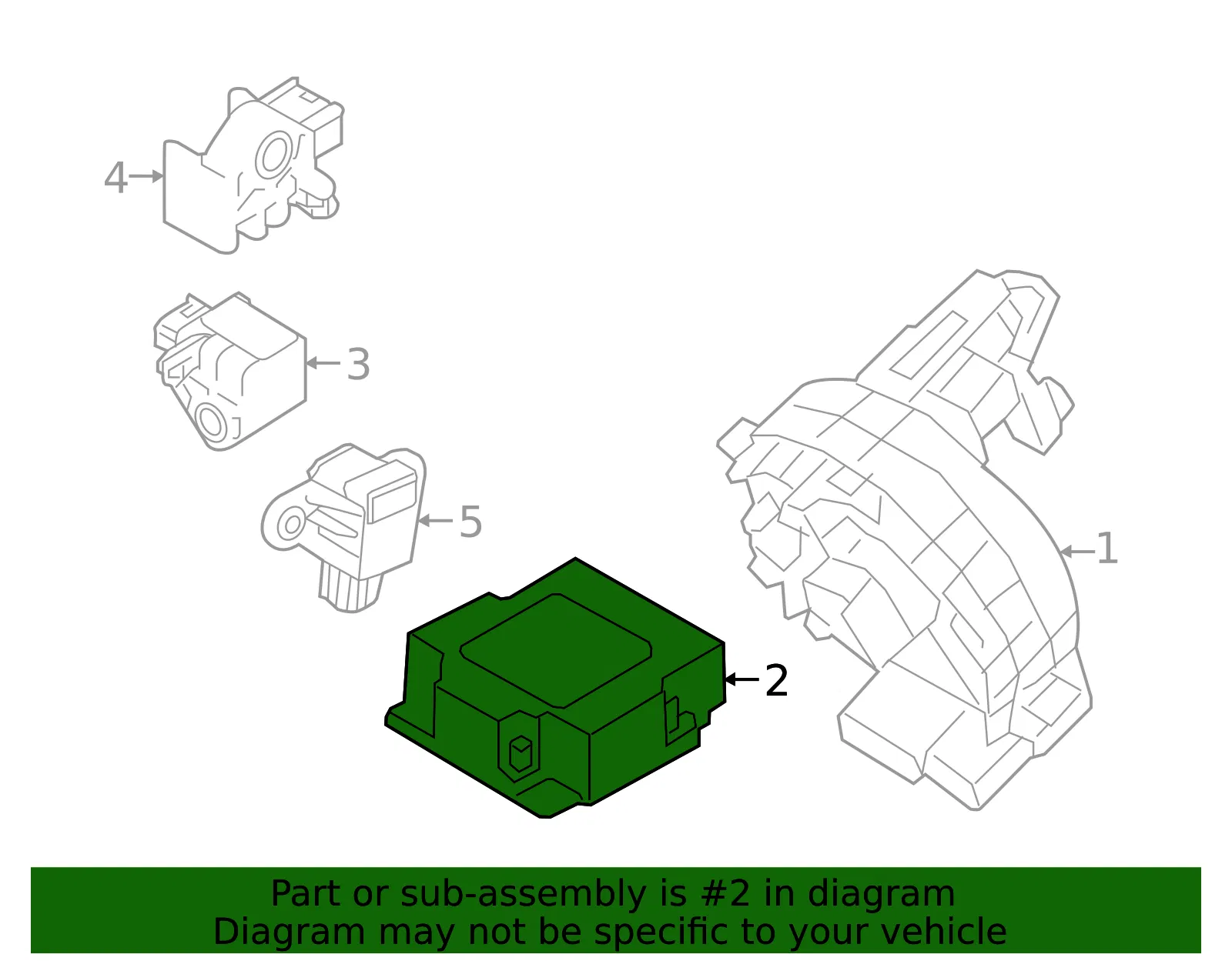 Air Bag Module - Kia (95910-Q4000) - view 2