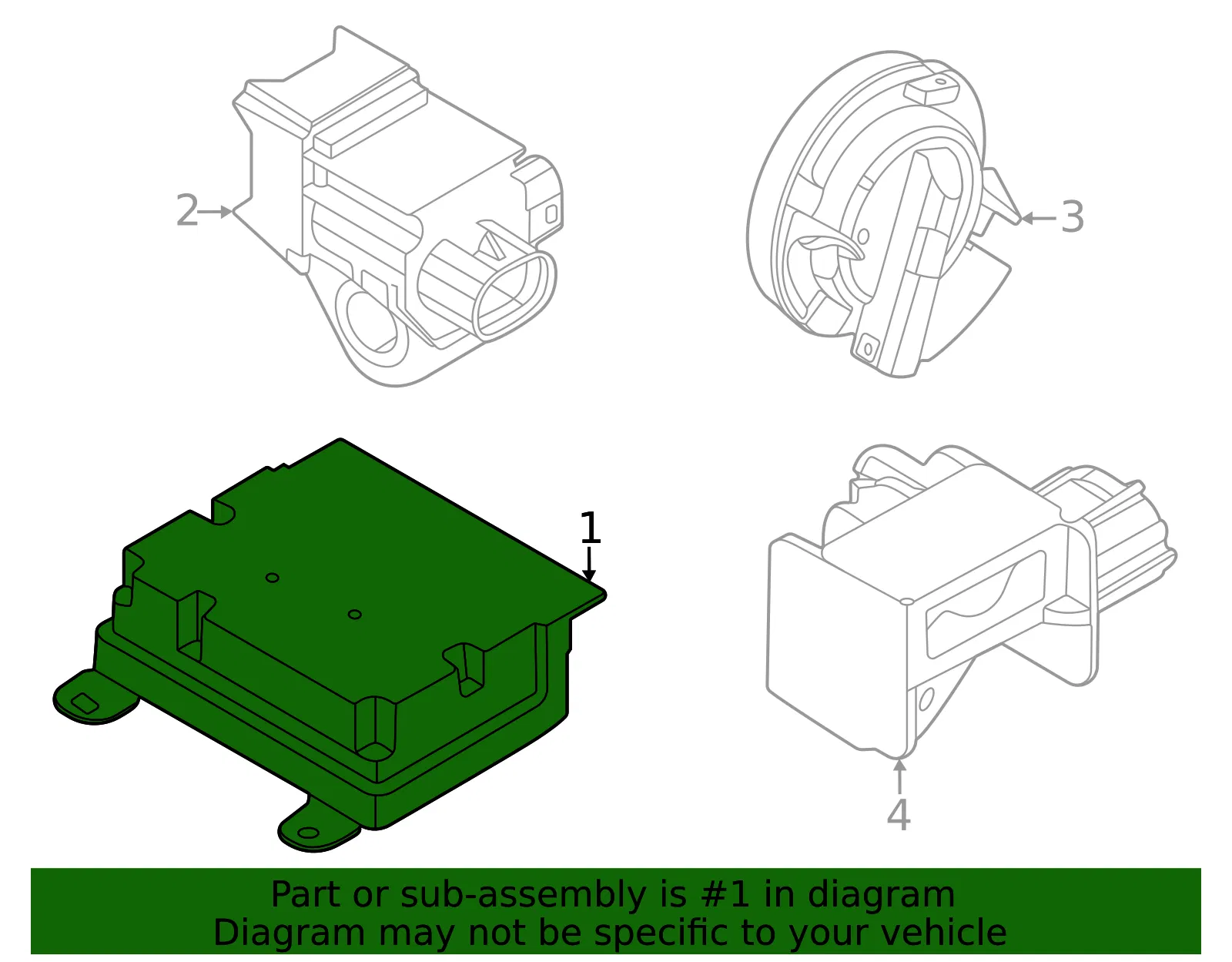 Sdm Module - Kia (95910-Q5150) - view 2