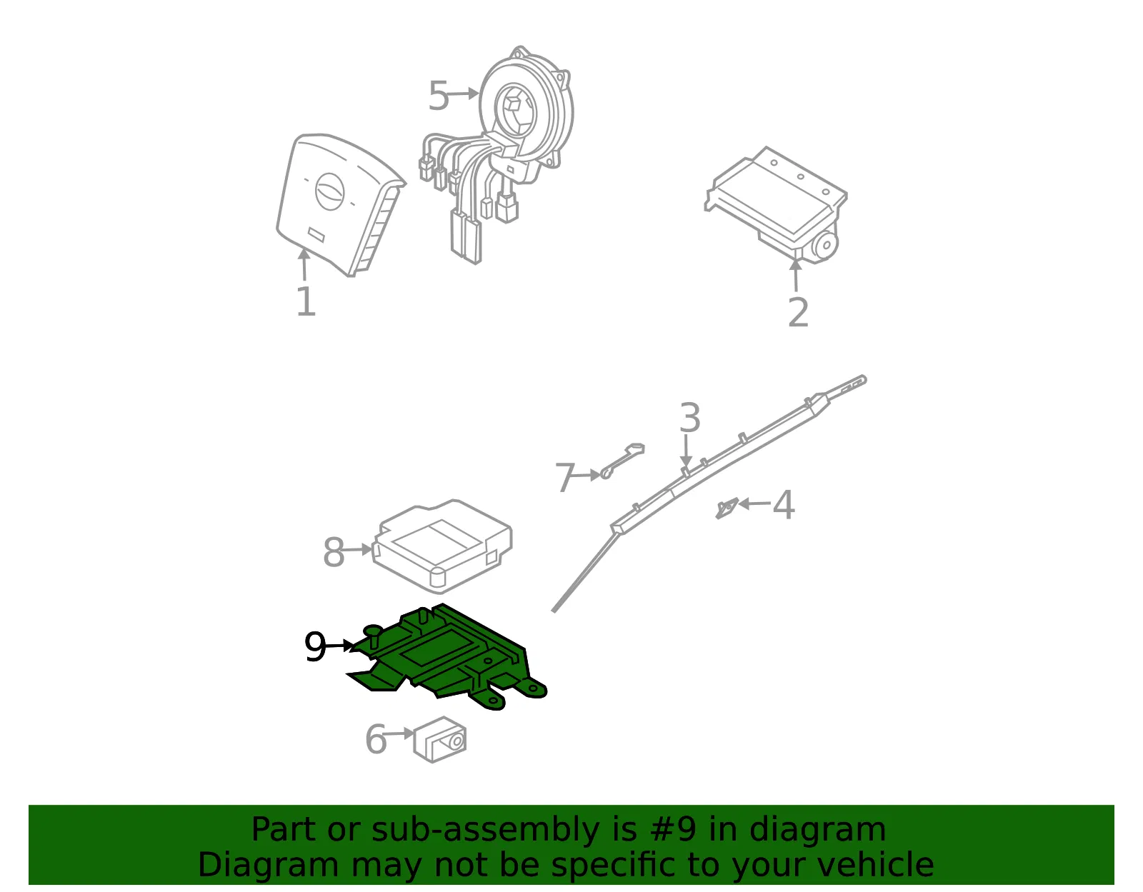 Diagnostic Unit Bracket - Kia (95915-3E020) - view 2