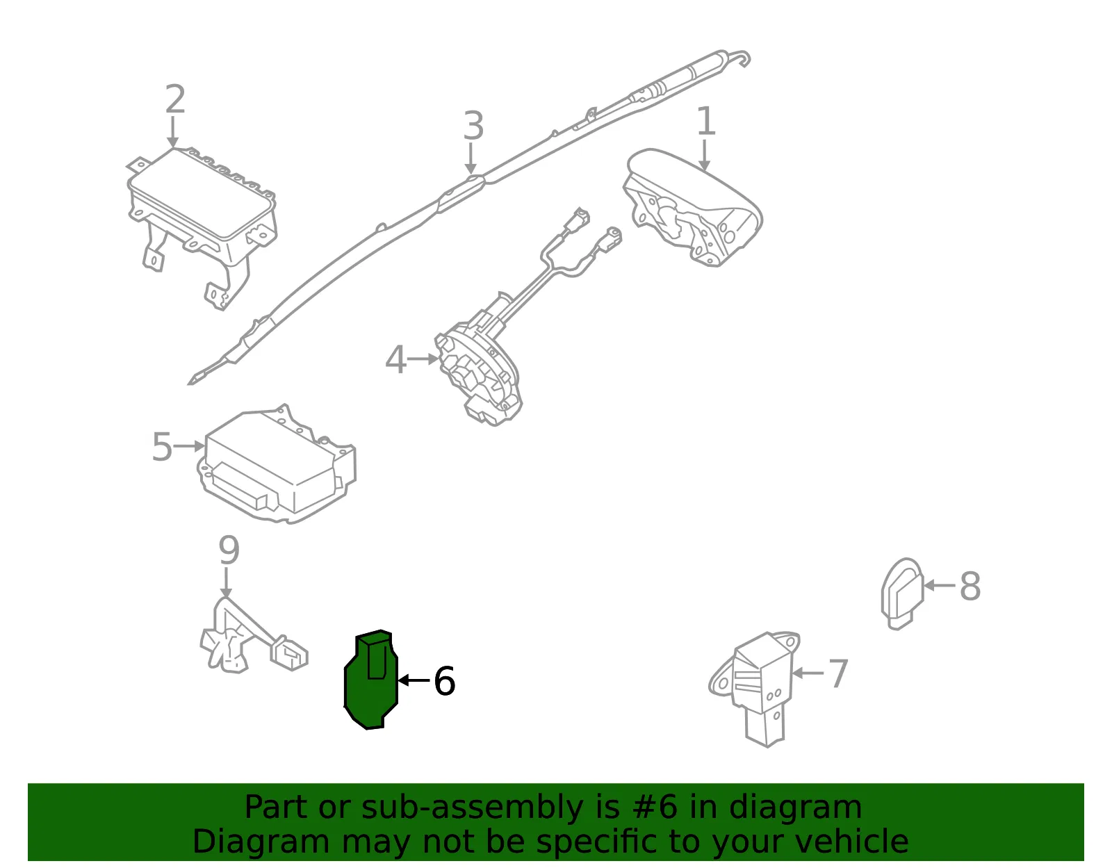 Ft Impact Sensor - Kia (95920-0A100) - view 2