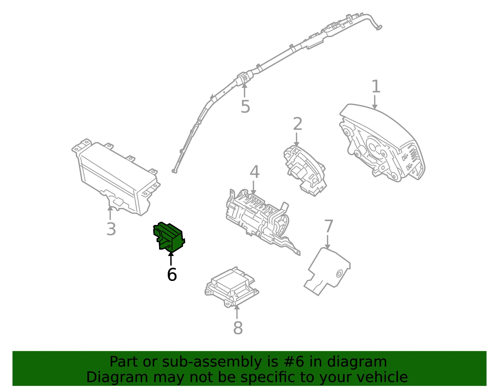 Ft Impact Sensor - Kia (95920-2J100) - view 2