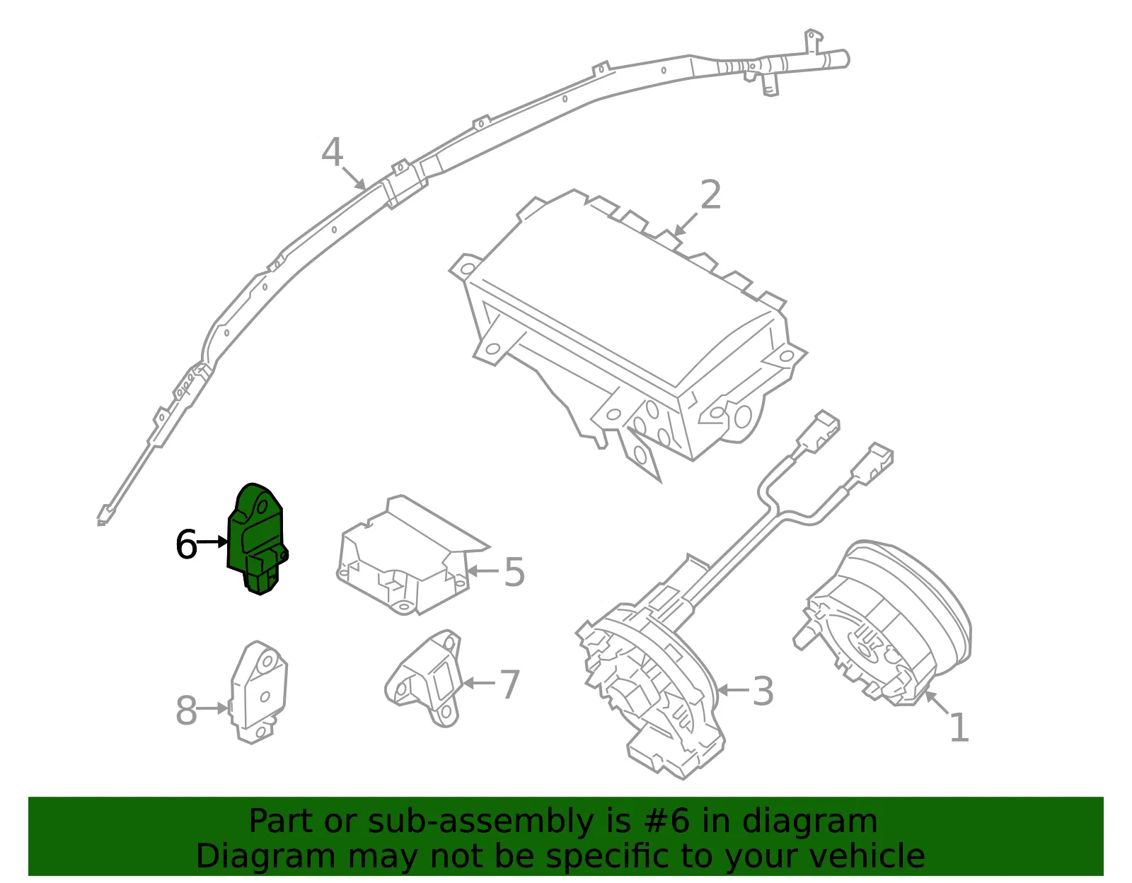 Ft Impact Sensor - Kia (95920-3K150) - view 2