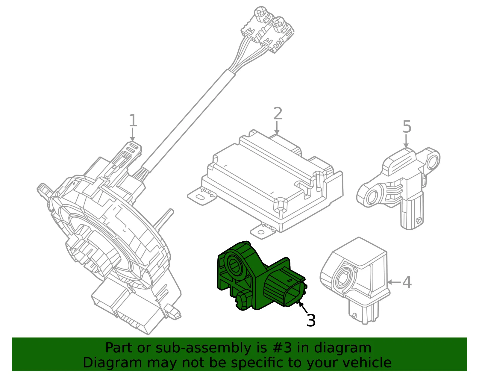 Ft Impact Sensor - Kia (95920-CG000) - view 2