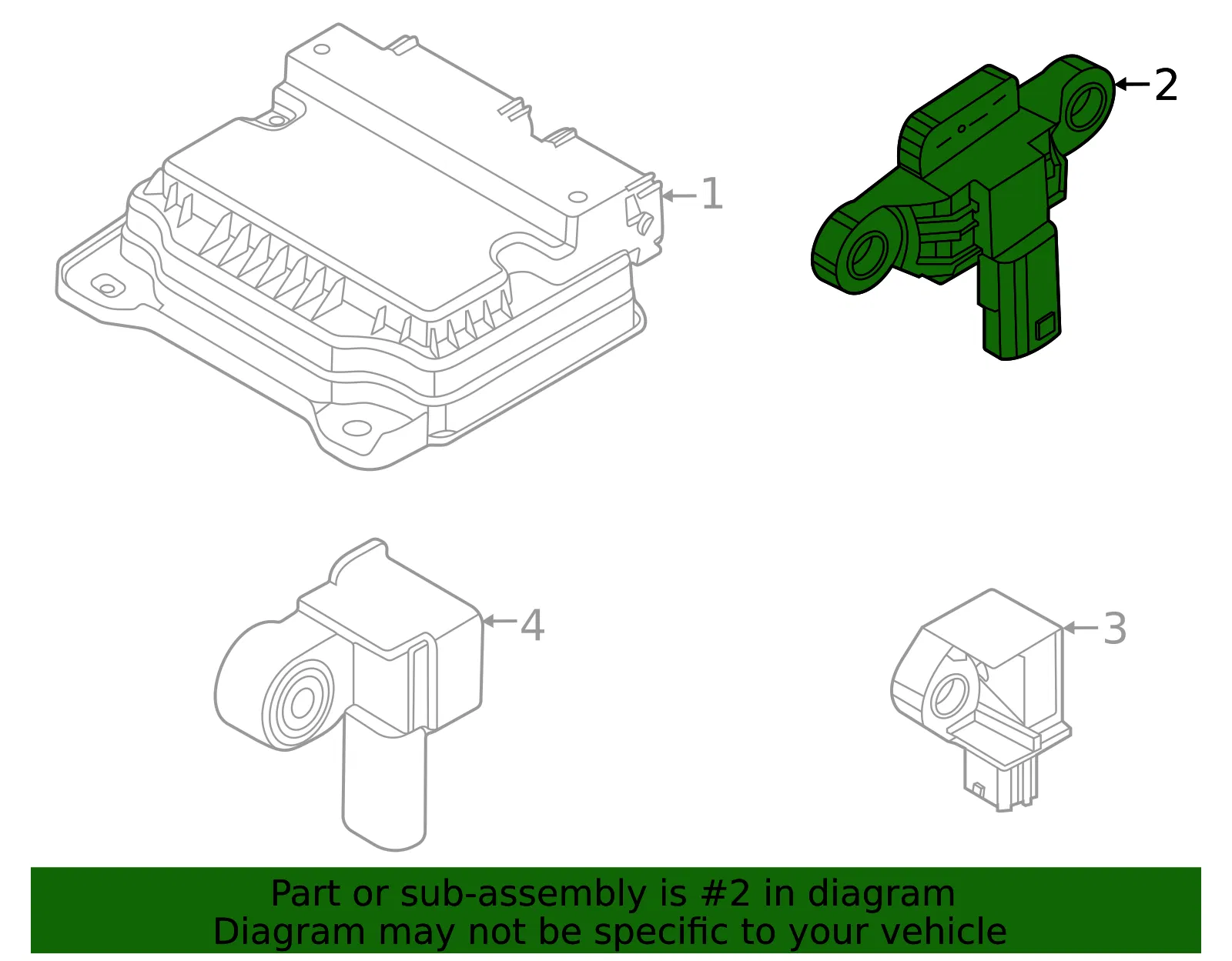 Ft Impact Sensor - Kia (95920-L2100) - view 2