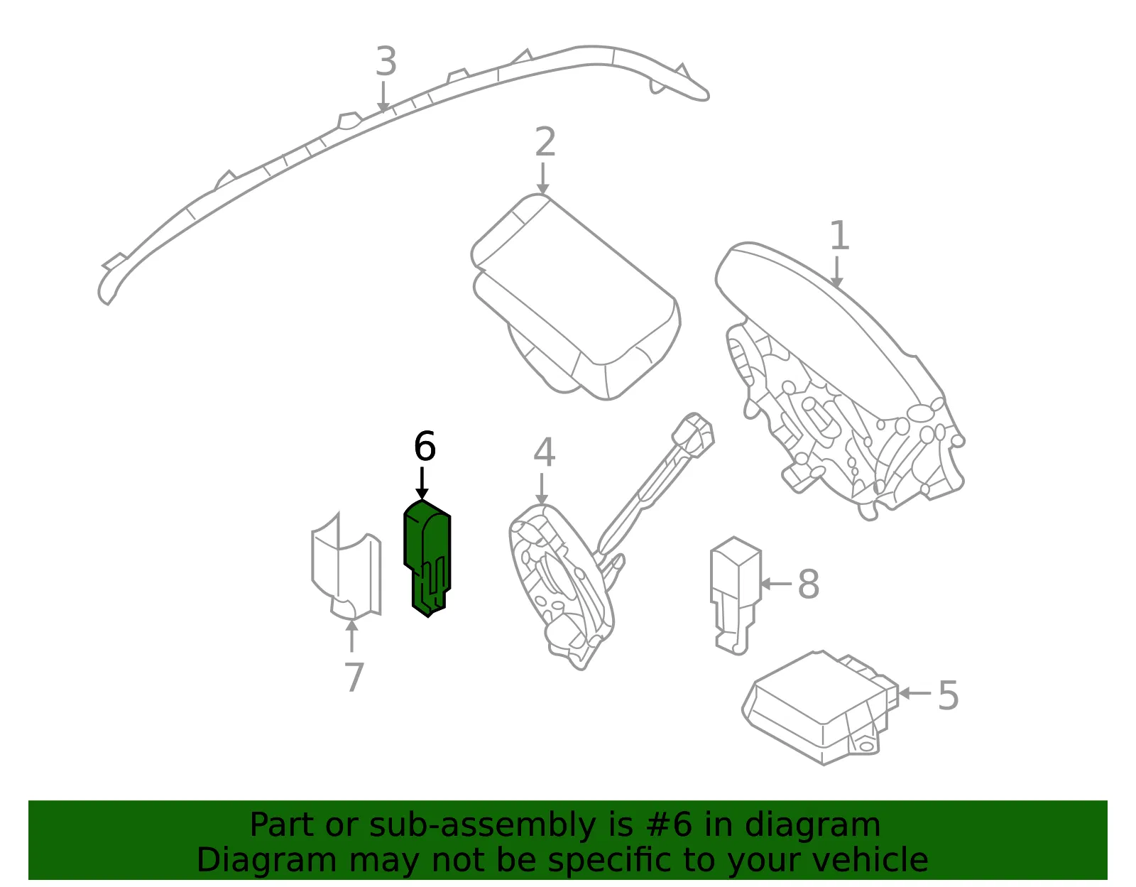 Ft Impact Sensor - Kia (95930-2G000) - view 2
