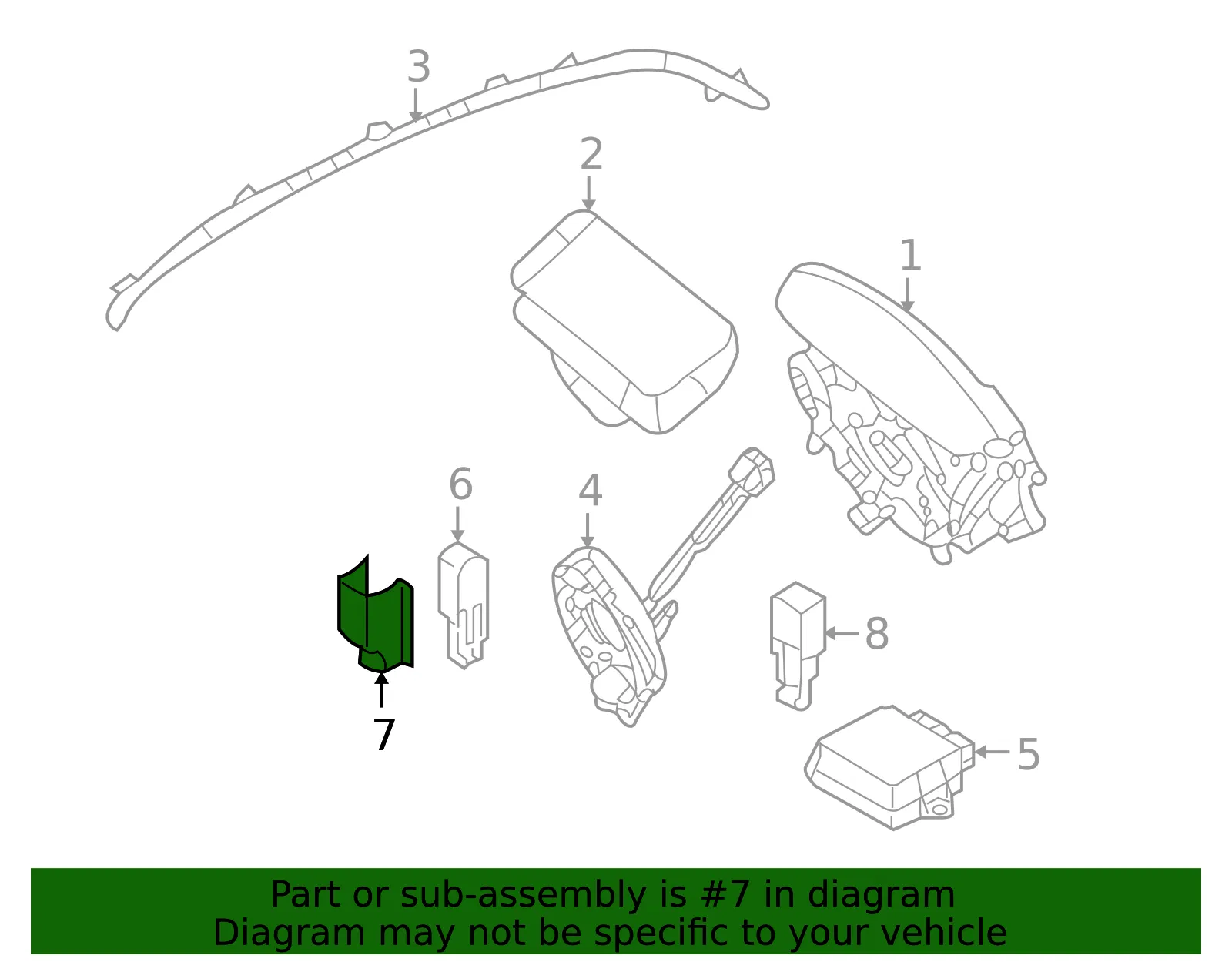 Ft Impact Sensor Bracket - Kia (95935-2G000) - view 2