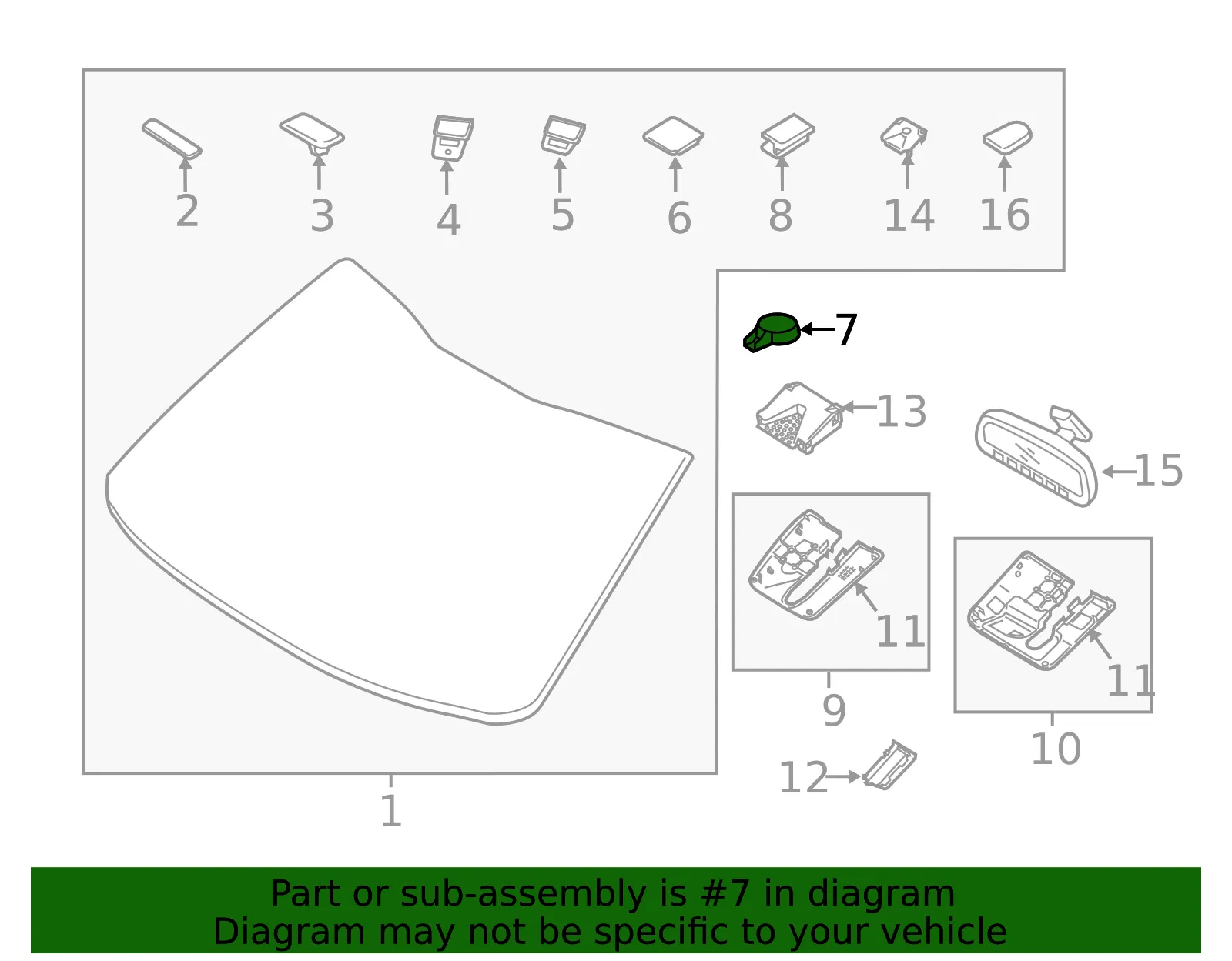 Rain Sensor - Kia (96000-3N500) - view 2