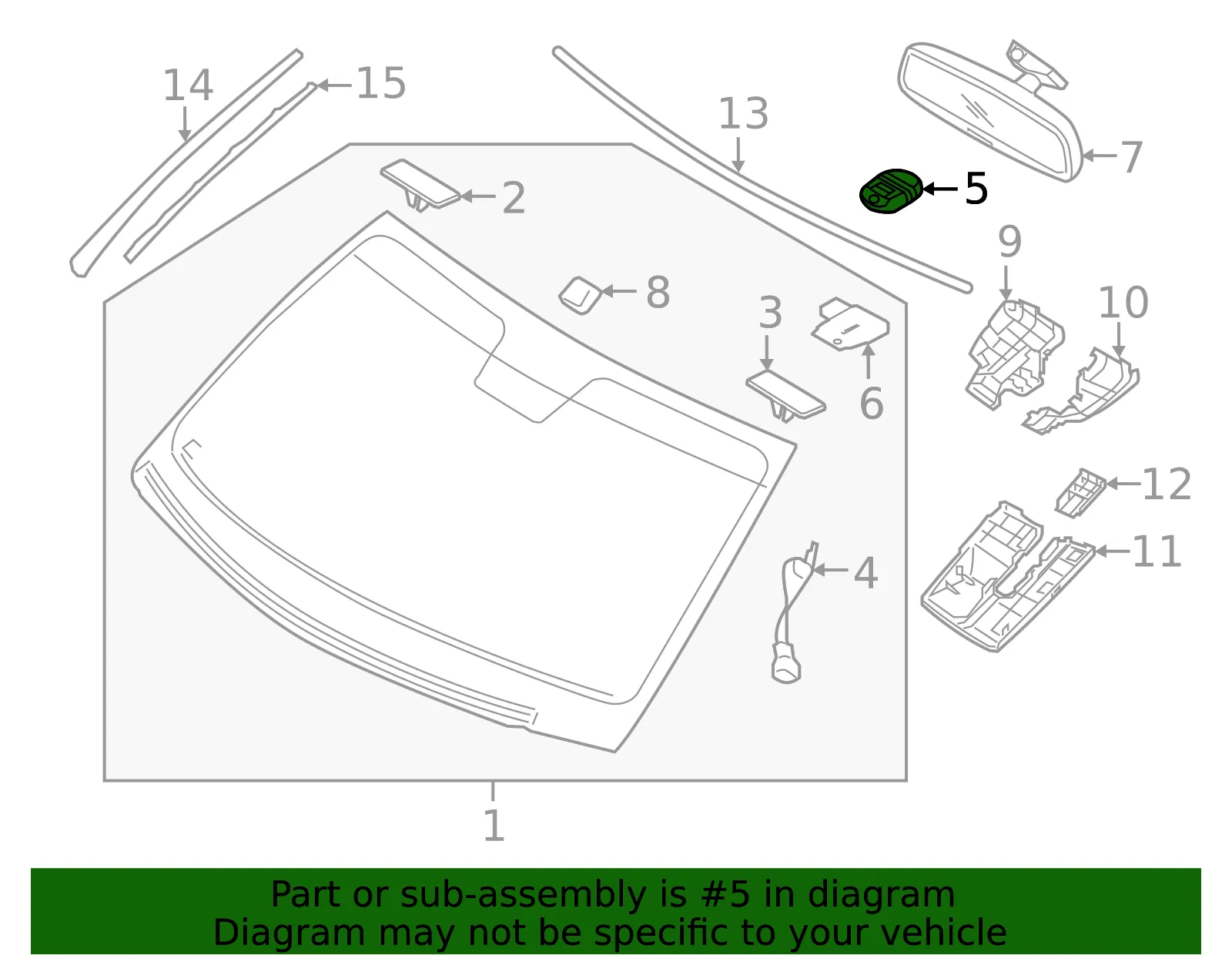 Rain Sensor - Kia (96000-3T500) - view 2