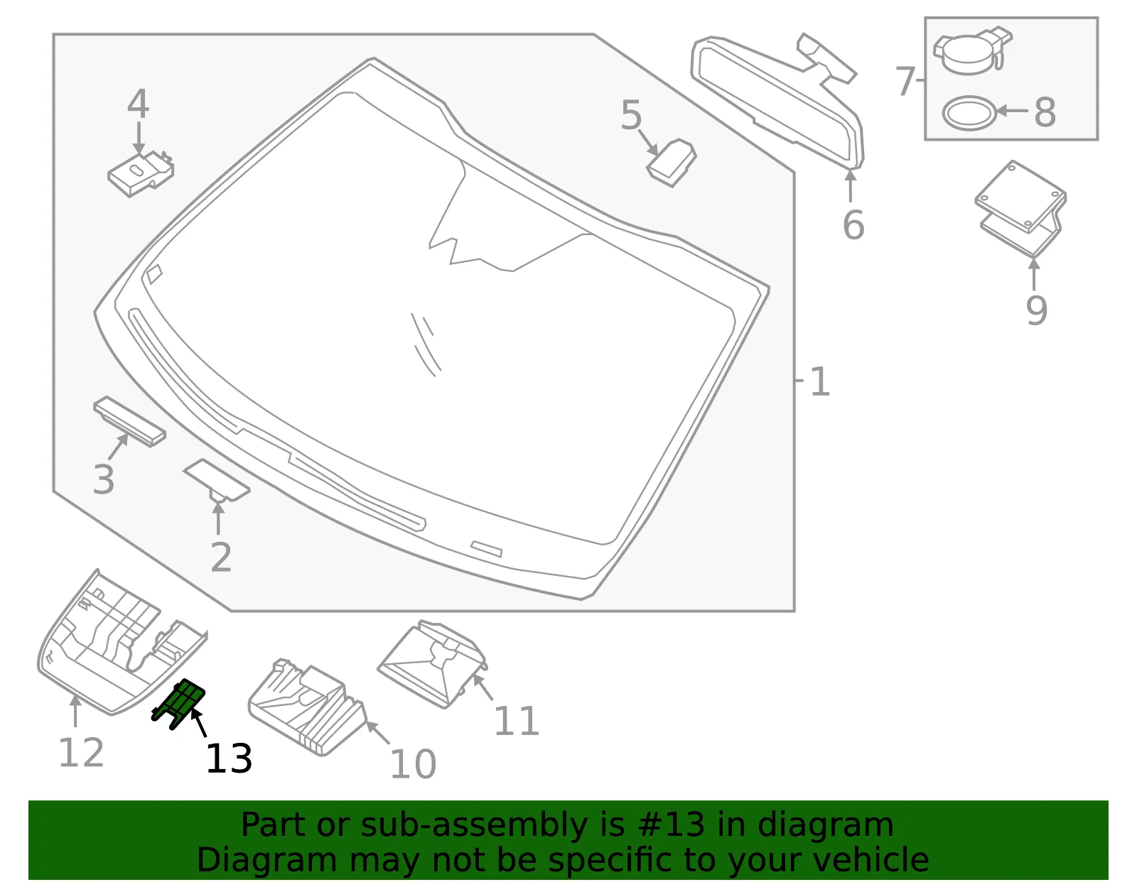 Sensor Protector Cap - Kia (96032-DW000) - view 2