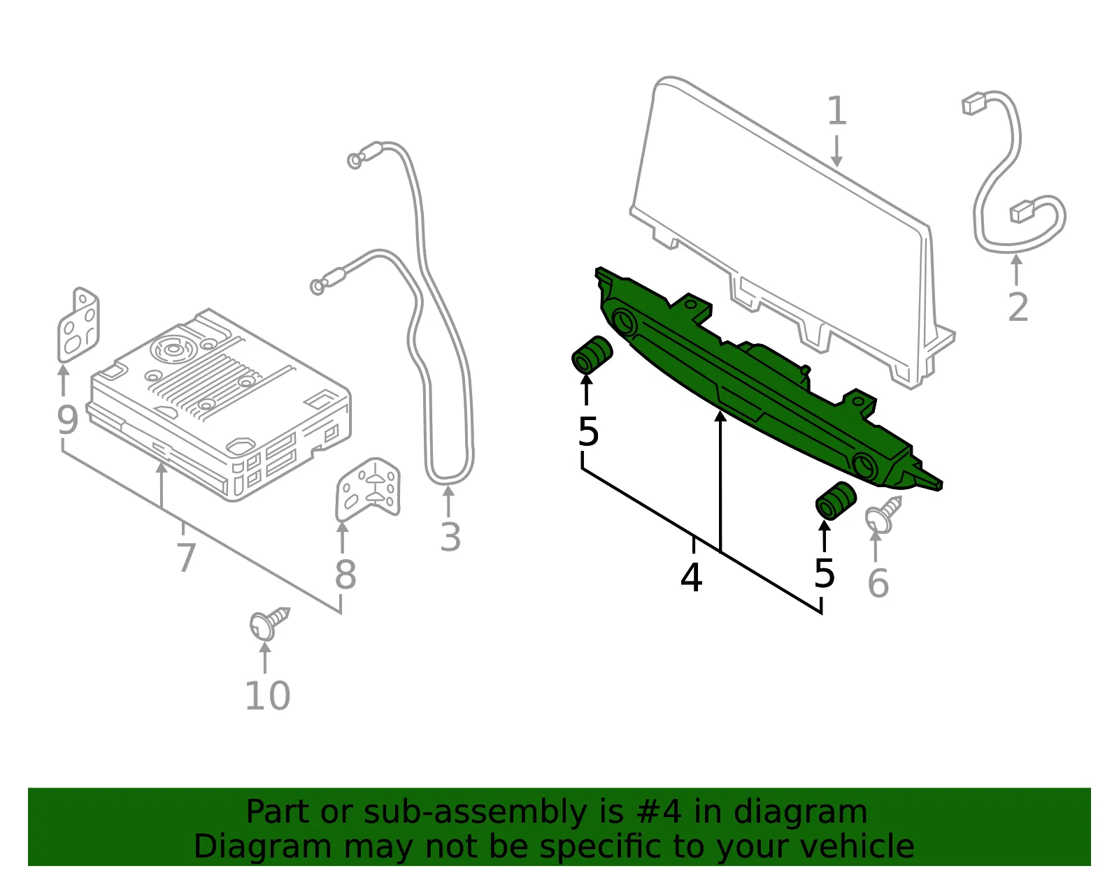 Control Switch Assembly - Kia (96110-J6500) - view 2