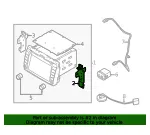 Display Unit Bracket - Passenger Side (RH) - Kia (96116-3W500) - view 4