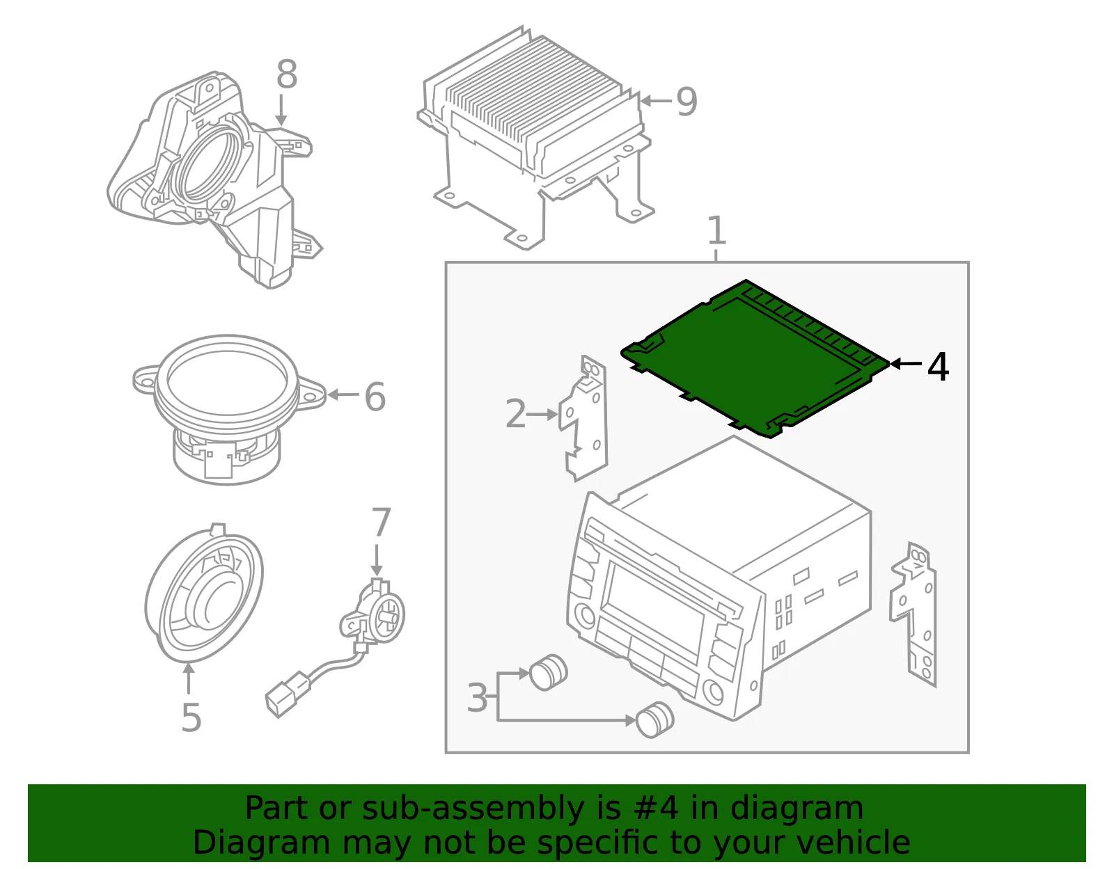 CD Player - Kia (96174-D9000) - view 2