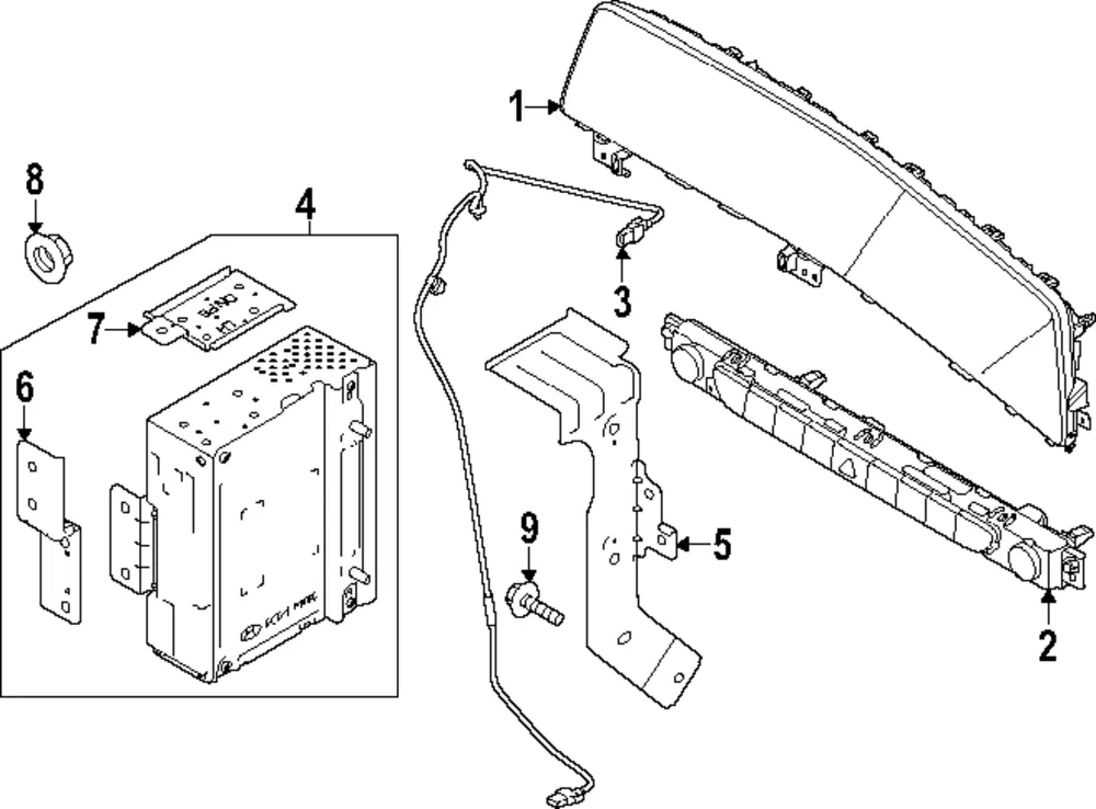 Control Module Bracket - Kia (96175-S9500)
