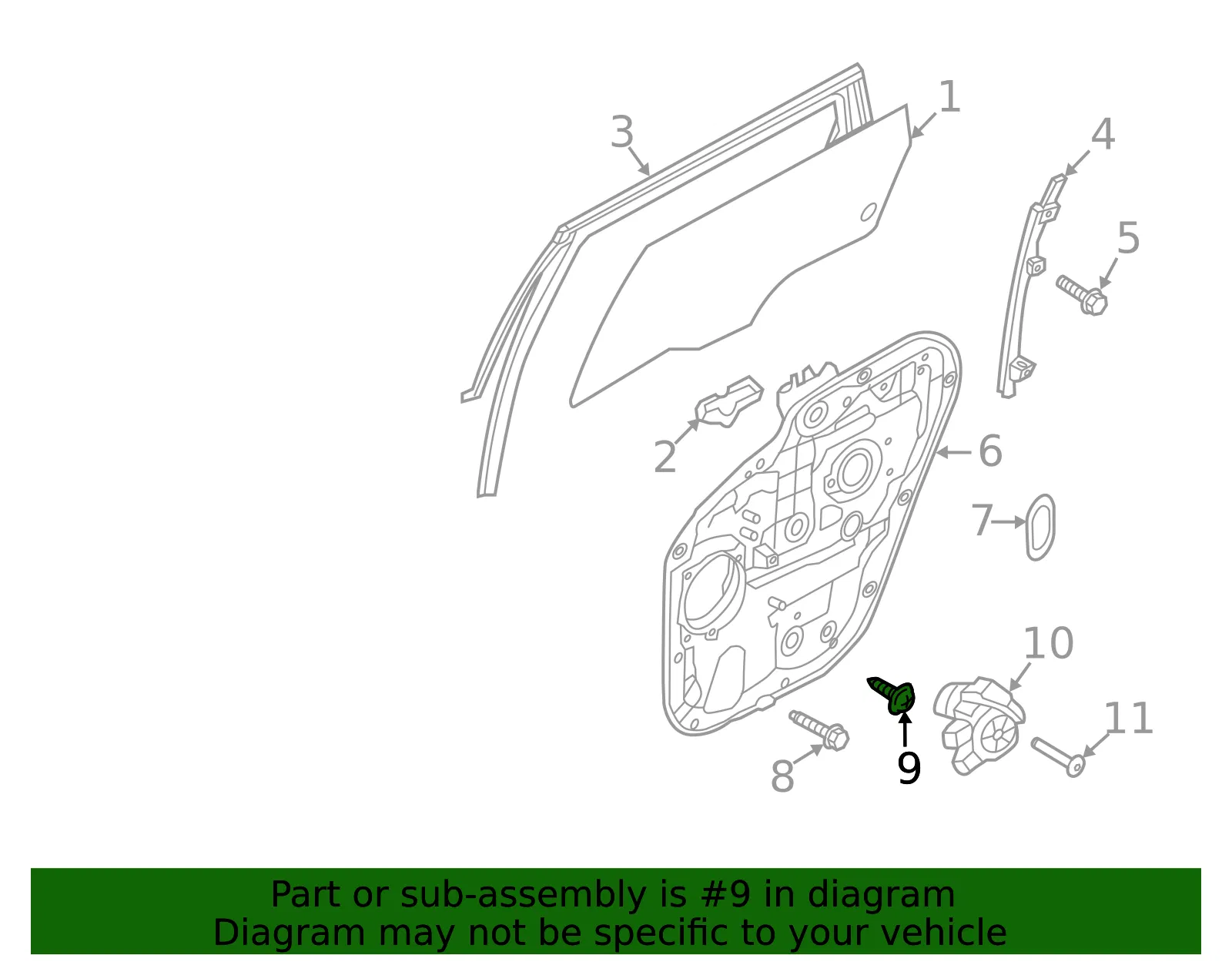 Regulator Module Screw - Kia (96301-A9000) - view 2