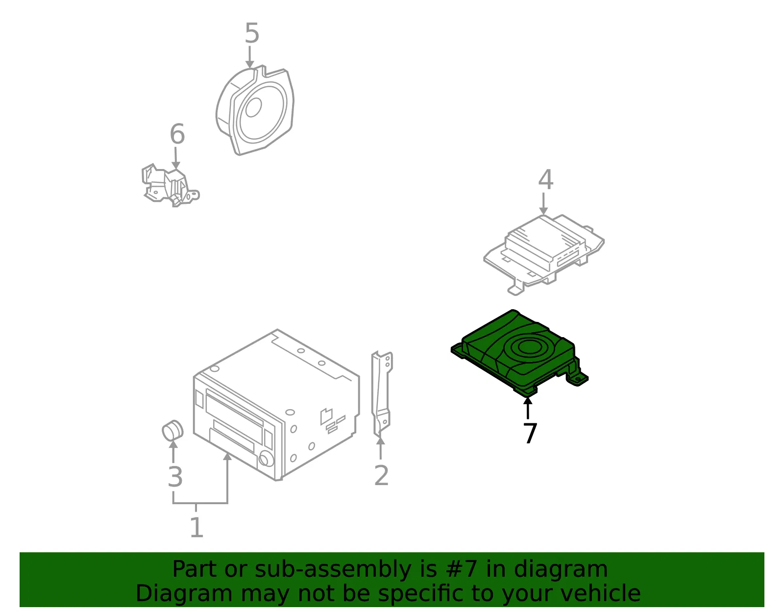 Front Dr Speaker - Kia (96320-1F601) - view 2