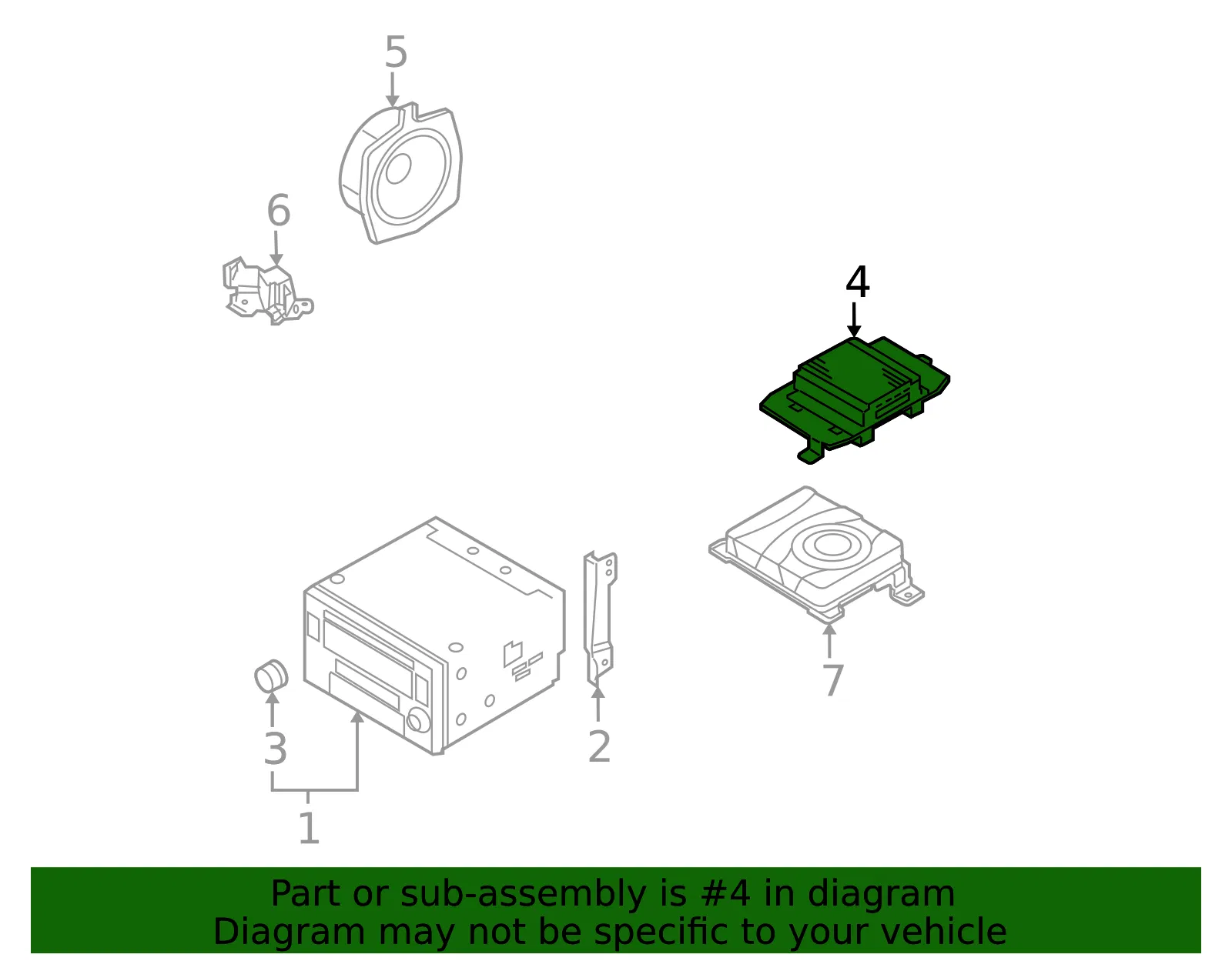 Amplifier - Kia (96370-1F000) - view 2