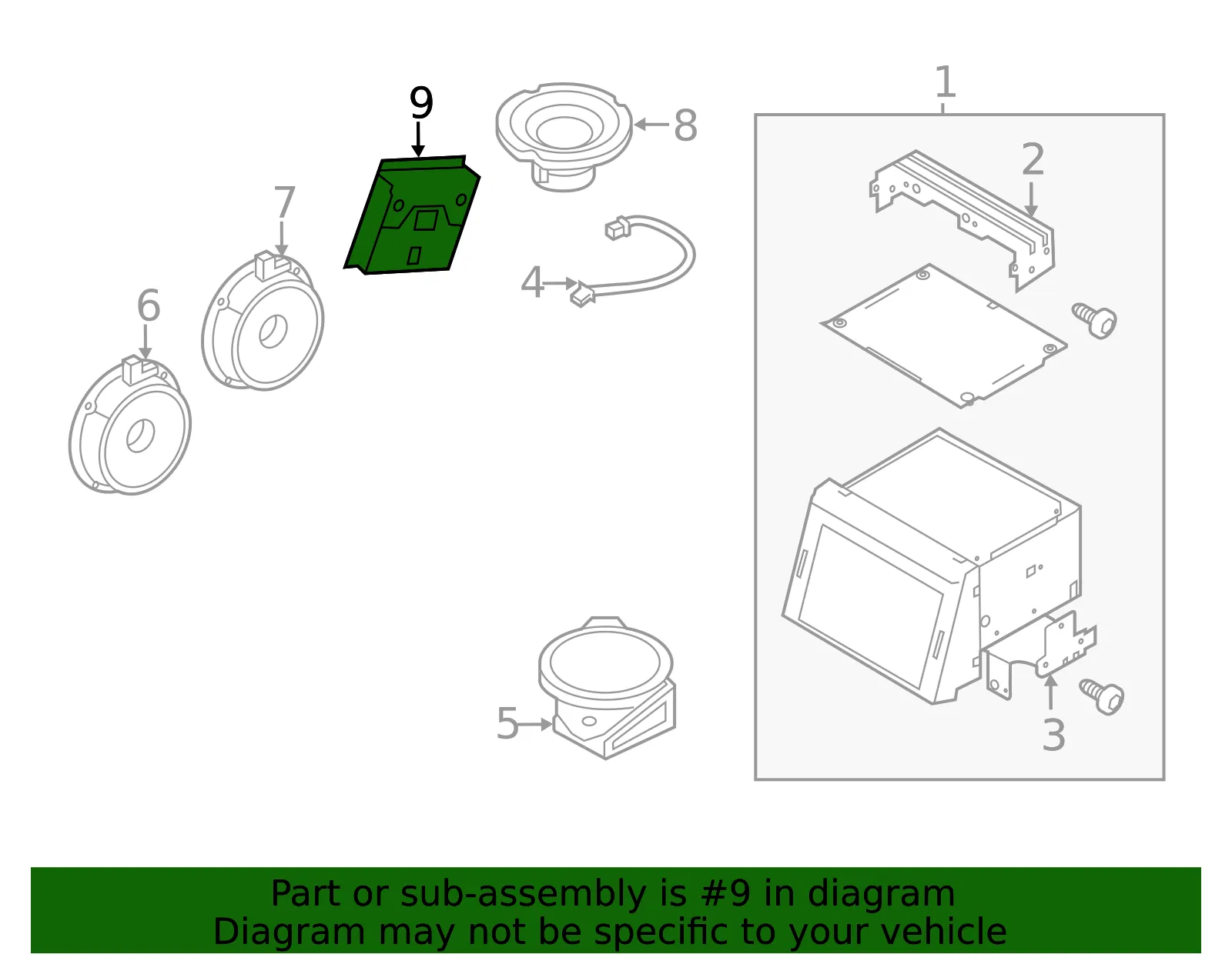 Amplifier - Kia (96370-2T300) - view 2
