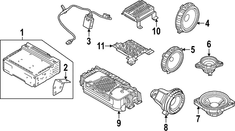Amplifier - Kia (96370-CV500)