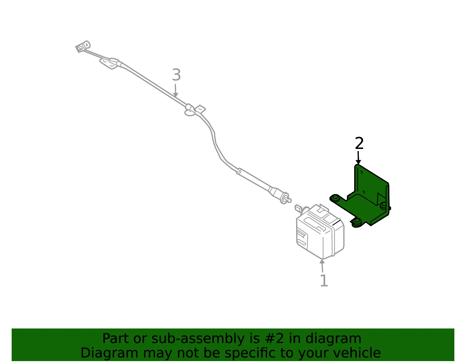 Control Module Bracket - Kia (96400-3E410) - view 2