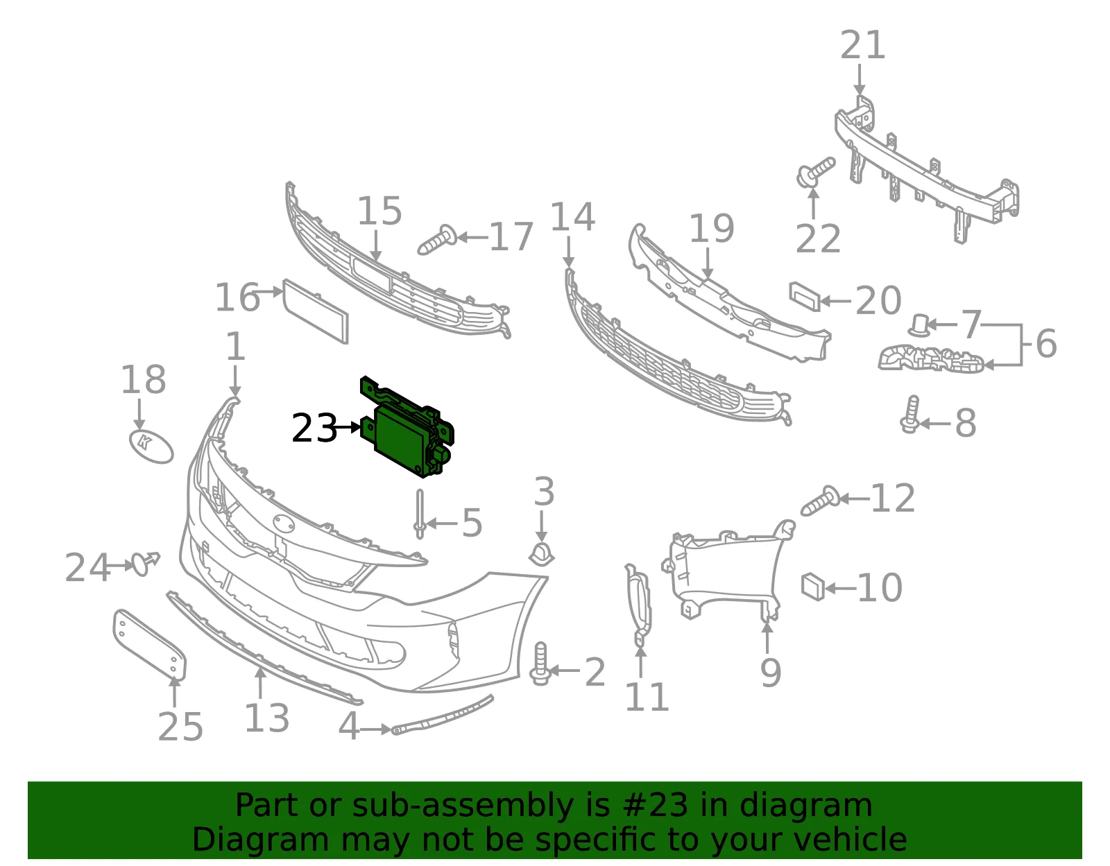 Distance Sensor - Kia (96400-A8100) - view 2