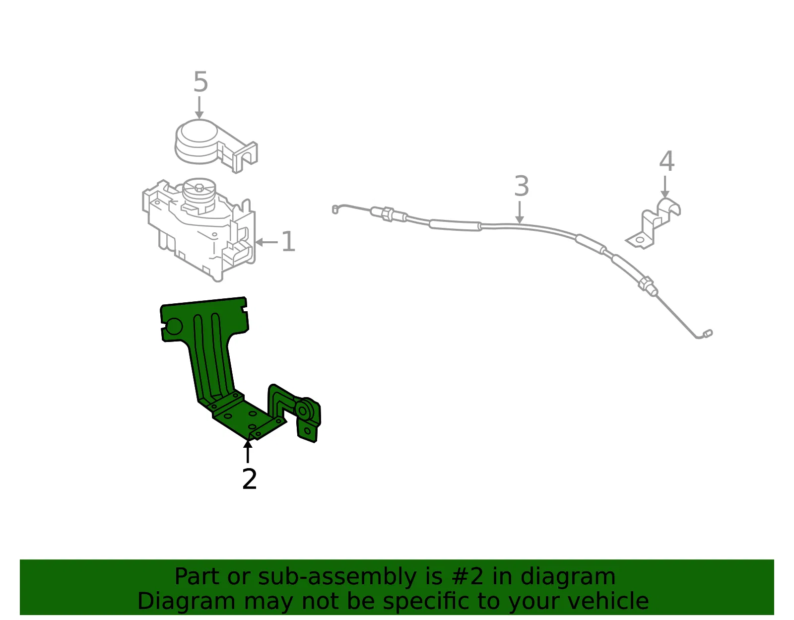 Module Bracket - Kia (96420-2E000) - view 2