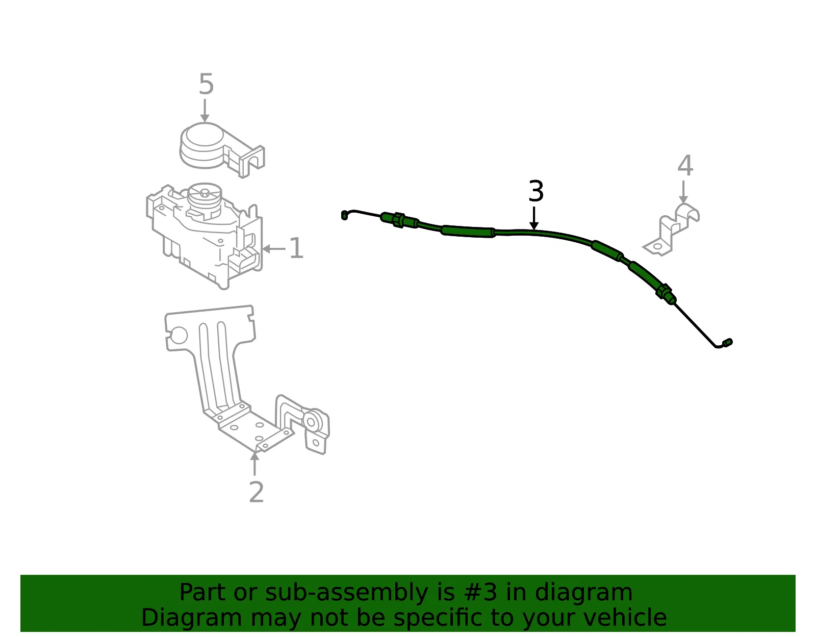 Actuator Cable - Kia (96430-2E000) - view 3