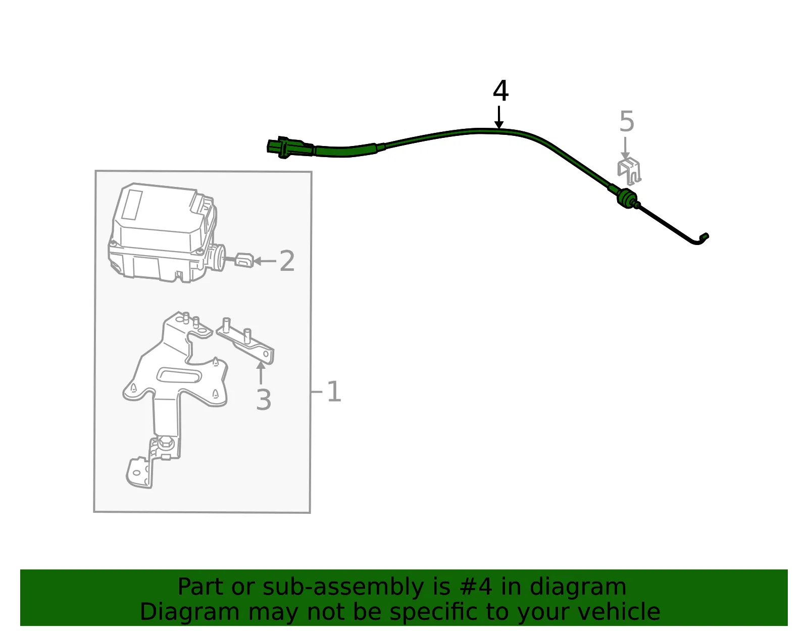 Actuator Cable - Kia (96430-2F000) - view 2