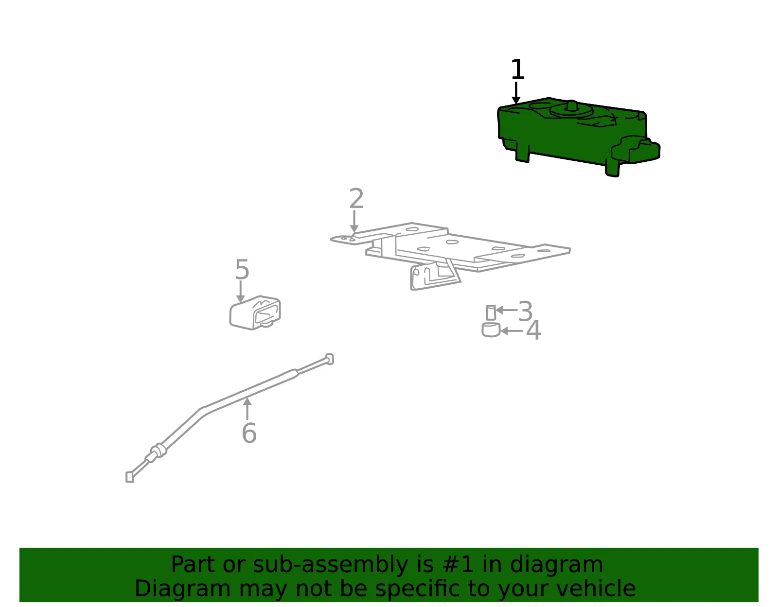 Actuator - Kia (96440-38100) - view 2