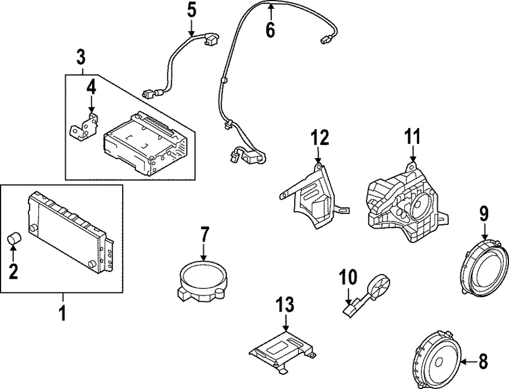 Display Unit - Kia (96525-P1000WK)