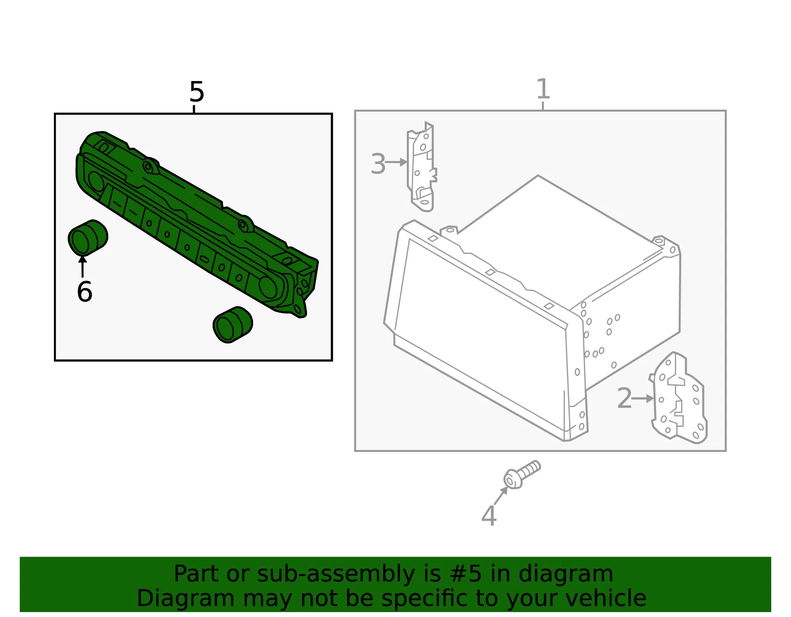 Button & Guide - Kia (96540-A8180WK) - view 2