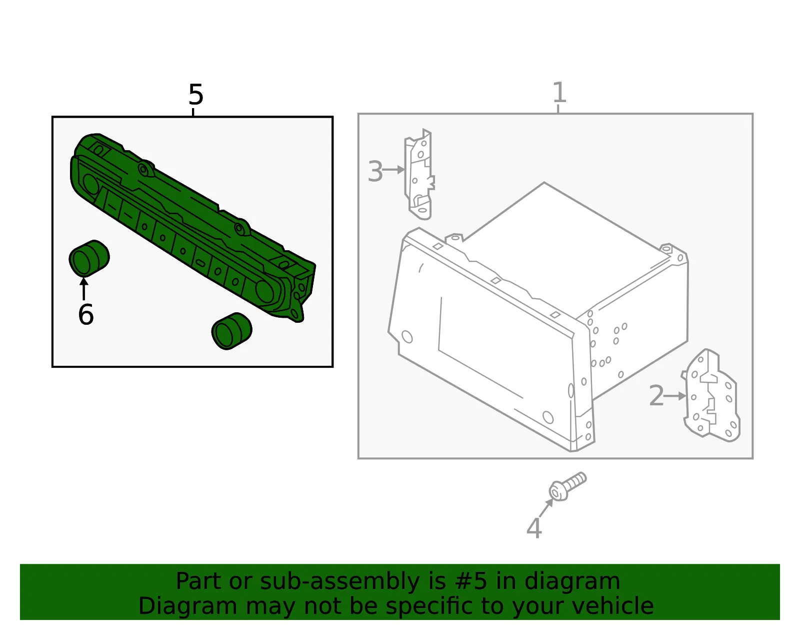 Control Switch - Kia (96540-D5320WK) - view 2
