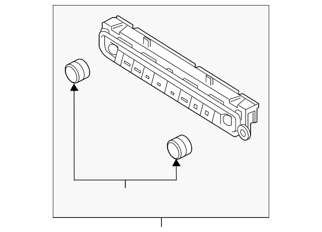 Button & Guide - Kia (96540-D5GA0WK)