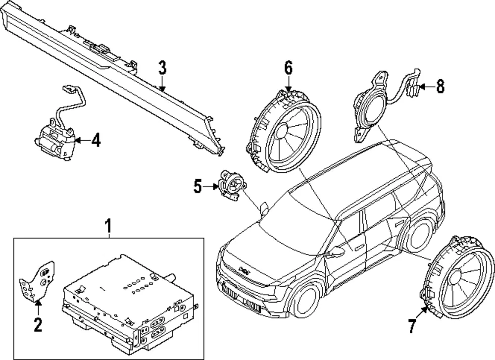 Control Switch - Kia (96540-DO200DQ7)