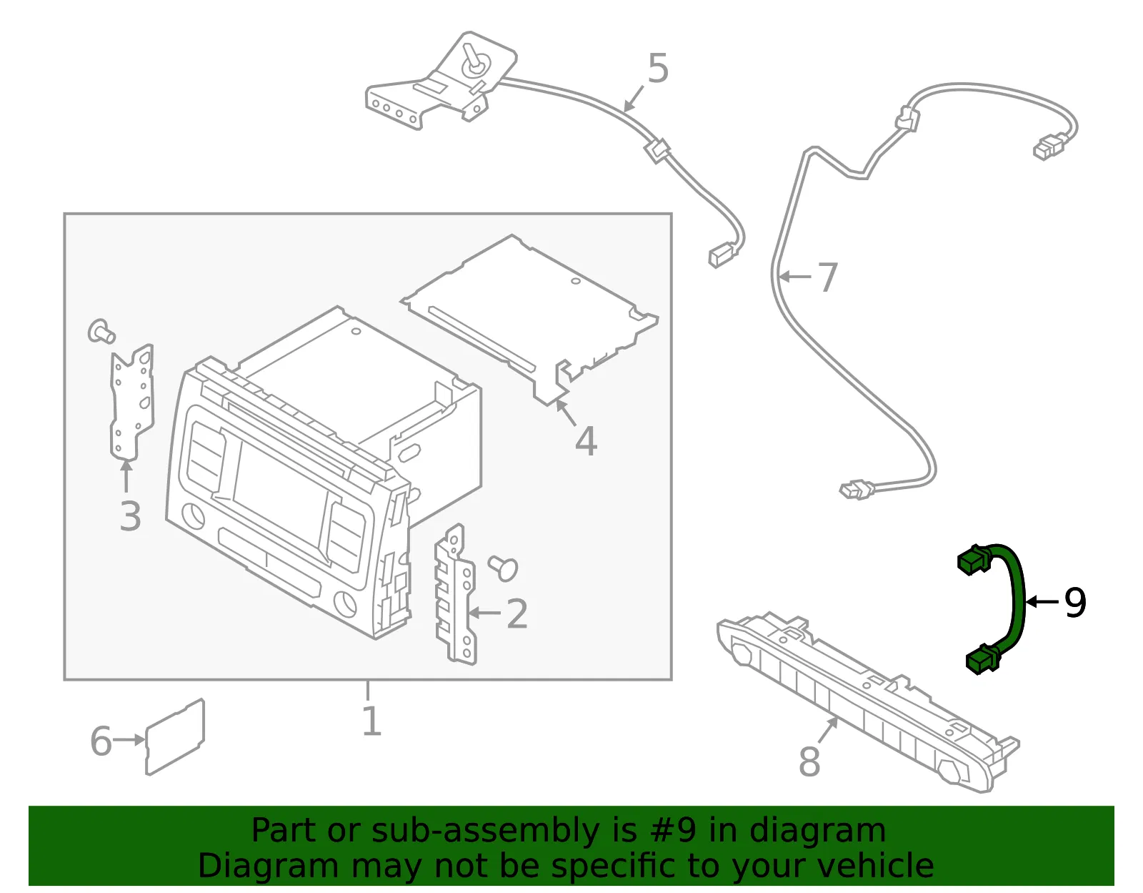 Wire - Kia (96545-A9000) - view 2