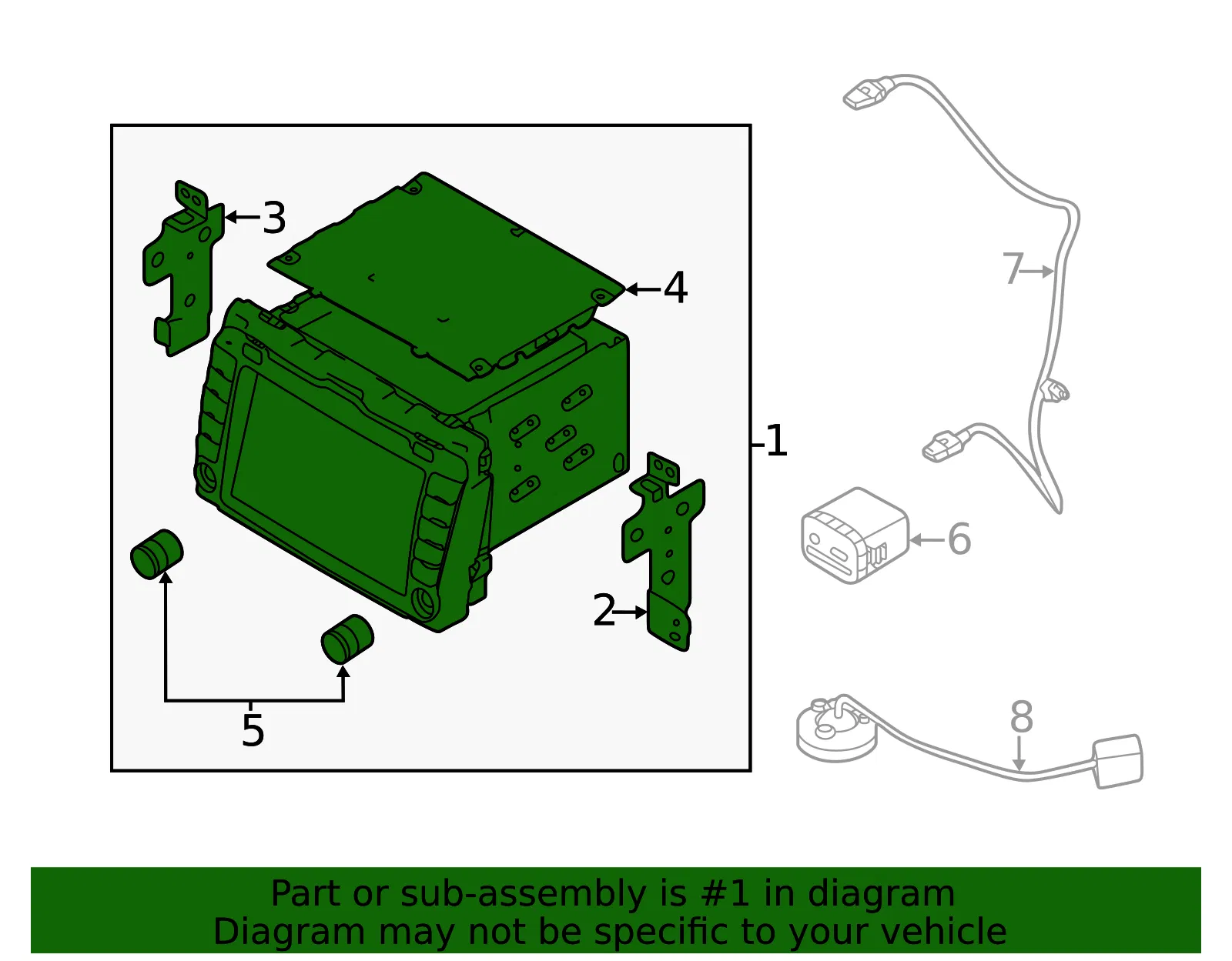 Display Unit - Kia (96560-3W752DC9) - view 2