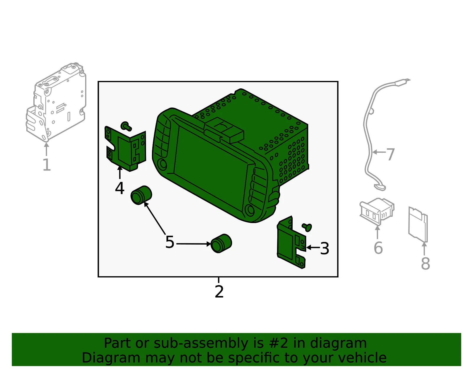 Display Unit - Kia (96560-B2410CA) - view 2