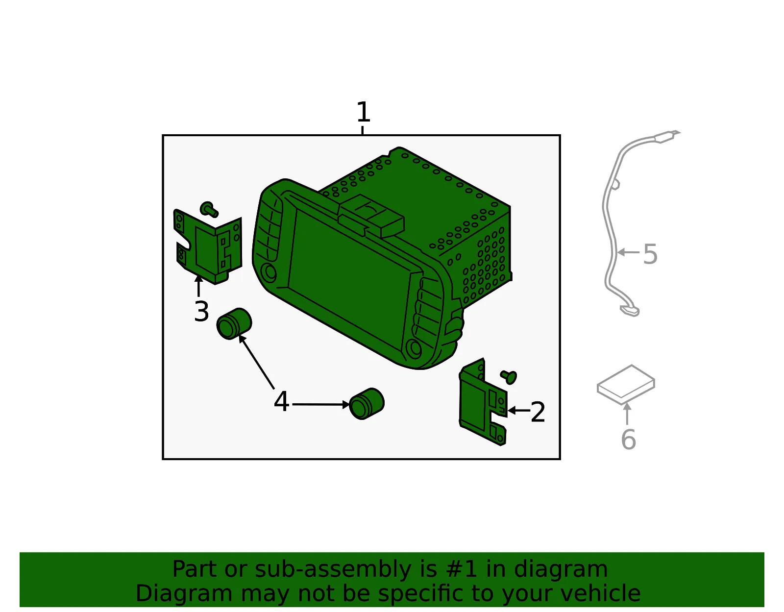Display Unit - Kia (96560-E4041CA) - view 2
