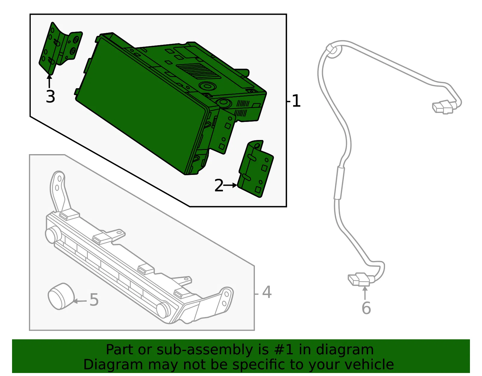 Display Unit - Kia (96560-Q4460) - view 2